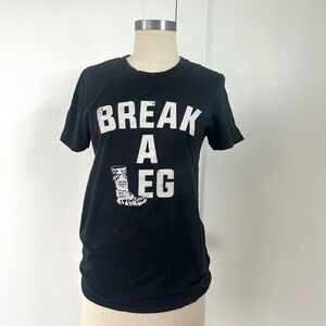 Foo Fighters Broken Leg Tour 2015 T-Shirt Black Small Dave Grohl Concert Tee